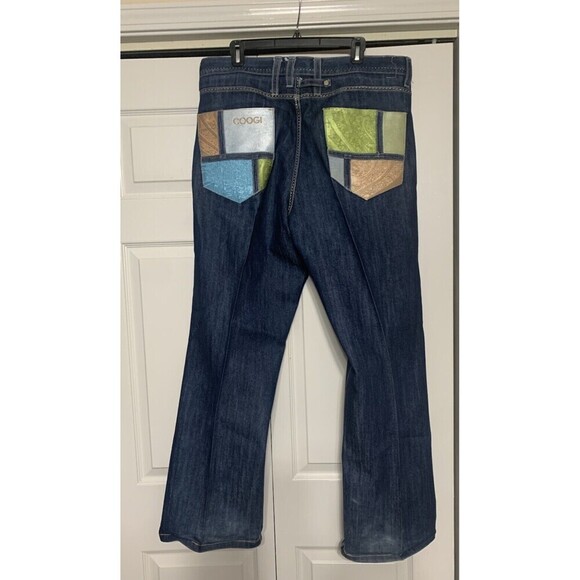 VTG Coogi Jeans Men 40x32 Blue Denim Embroidered Baggy Straight Hip Hop Y2K - Picture 4 of 11